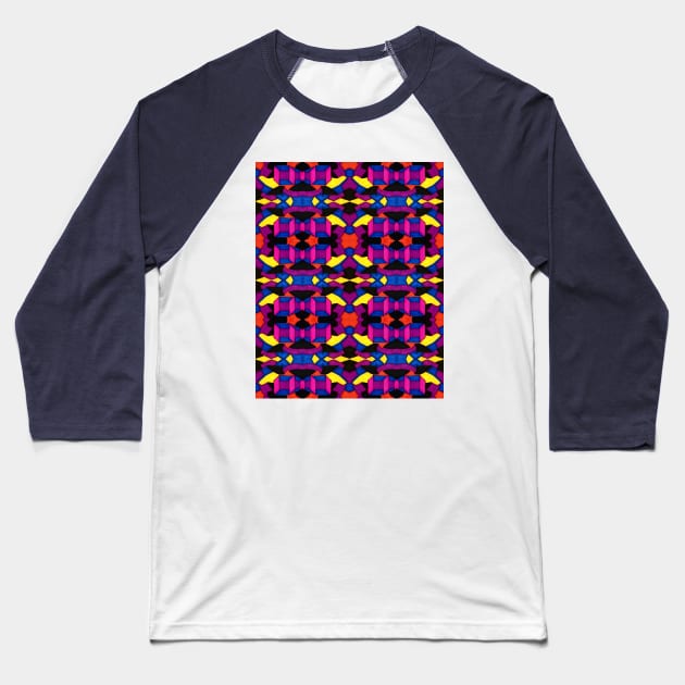 Boxed Cubes Baseball T-Shirt by Terran Textures 